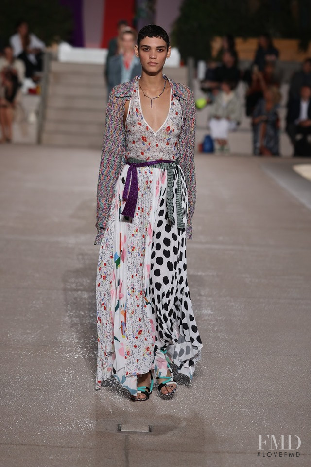 Kerolyn Soares featured in  the Missoni fashion show for Spring/Summer 2020