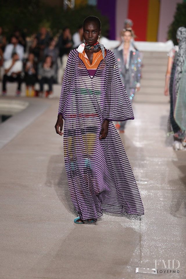 Nya Gatbel featured in  the Missoni fashion show for Spring/Summer 2020