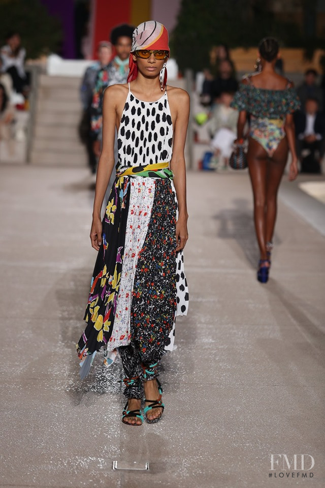 Annibelis Baez featured in  the Missoni fashion show for Spring/Summer 2020