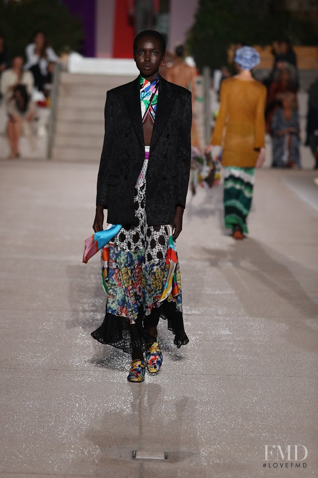Ajok Madel featured in  the Missoni fashion show for Spring/Summer 2020