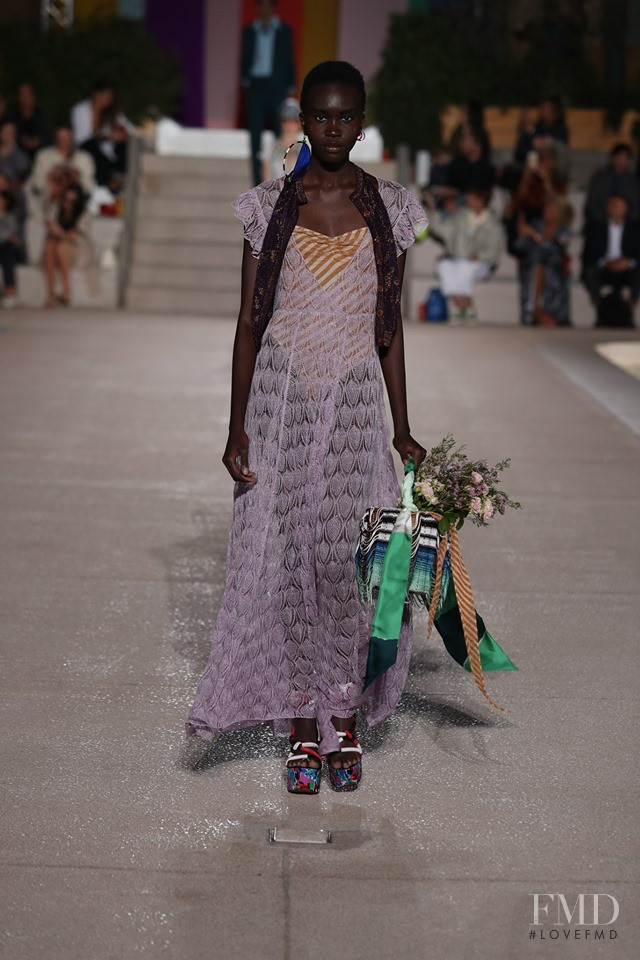 Achenrin Madit featured in  the Missoni fashion show for Spring/Summer 2020