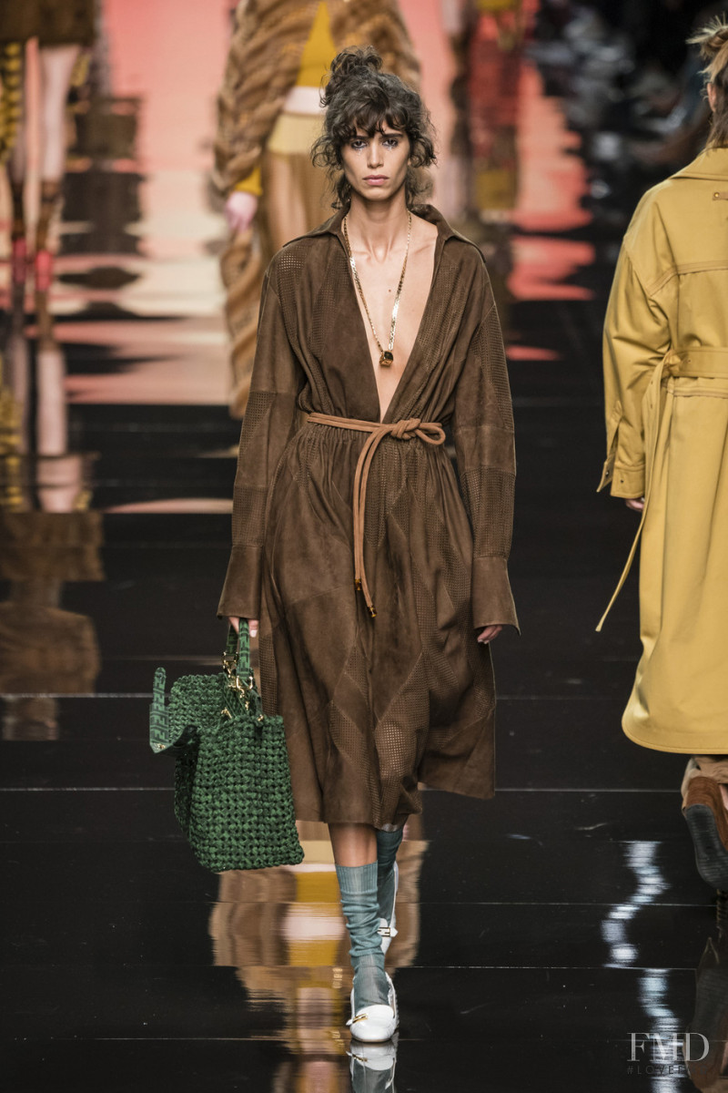 Mica Arganaraz featured in  the Fendi fashion show for Spring/Summer 2020