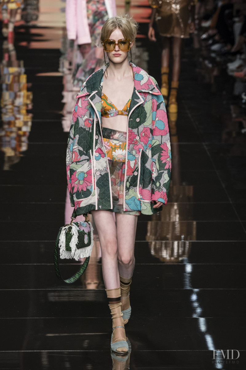 Hannah Motler featured in  the Fendi fashion show for Spring/Summer 2020