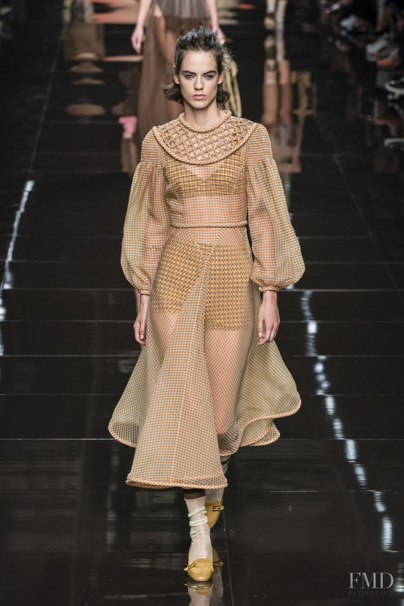 Miriam Sanchez featured in  the Fendi fashion show for Spring/Summer 2020