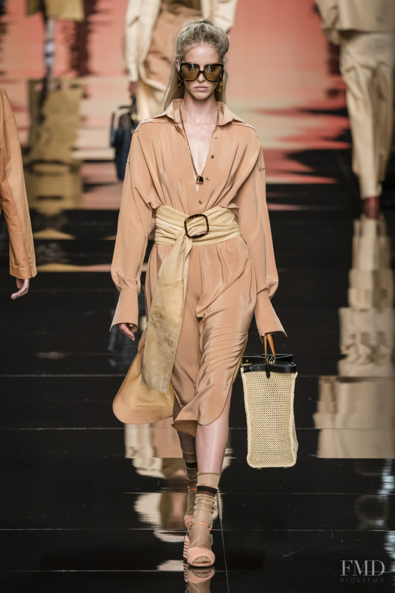 Abby Champion featured in  the Fendi fashion show for Spring/Summer 2020