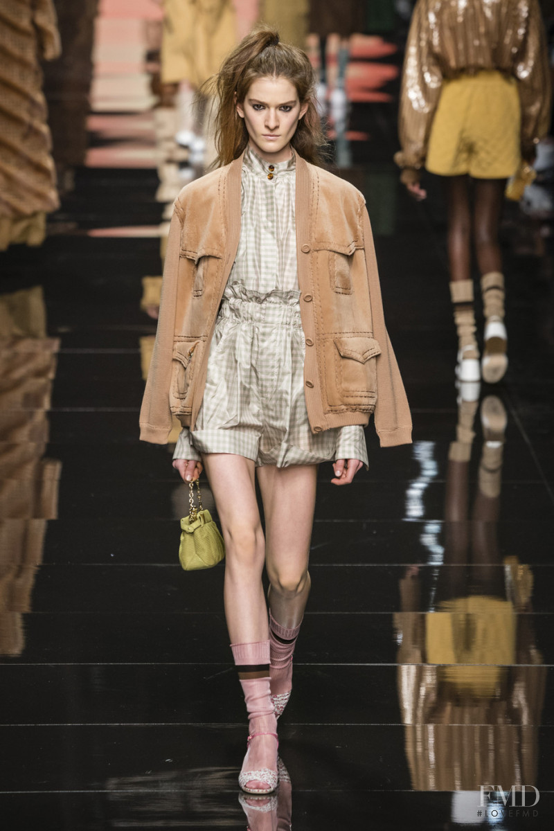 Mica Tosi featured in  the Fendi fashion show for Spring/Summer 2020