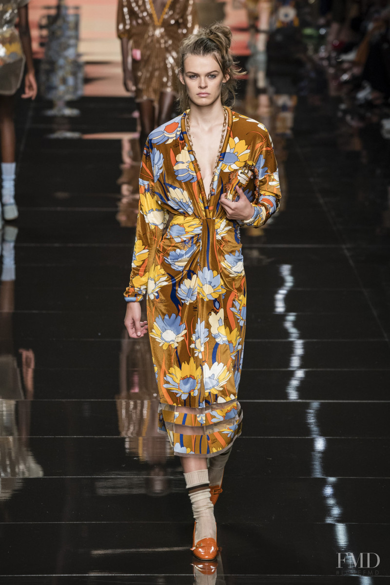 Cara Taylor featured in  the Fendi fashion show for Spring/Summer 2020