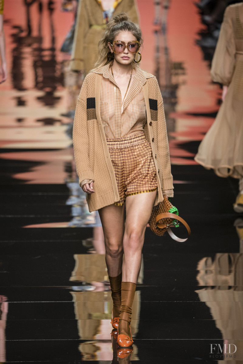 Gigi Hadid featured in  the Fendi fashion show for Spring/Summer 2020