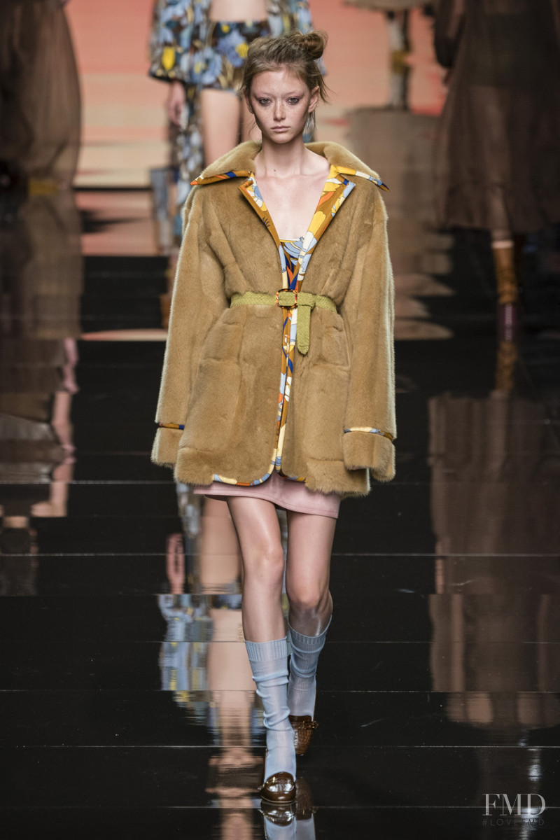 Sara Grace Wallerstedt featured in  the Fendi fashion show for Spring/Summer 2020