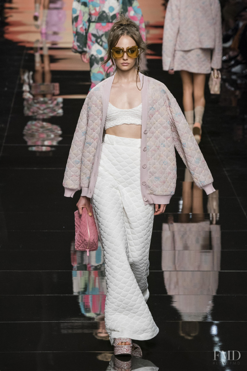 Fran Summers featured in  the Fendi fashion show for Spring/Summer 2020