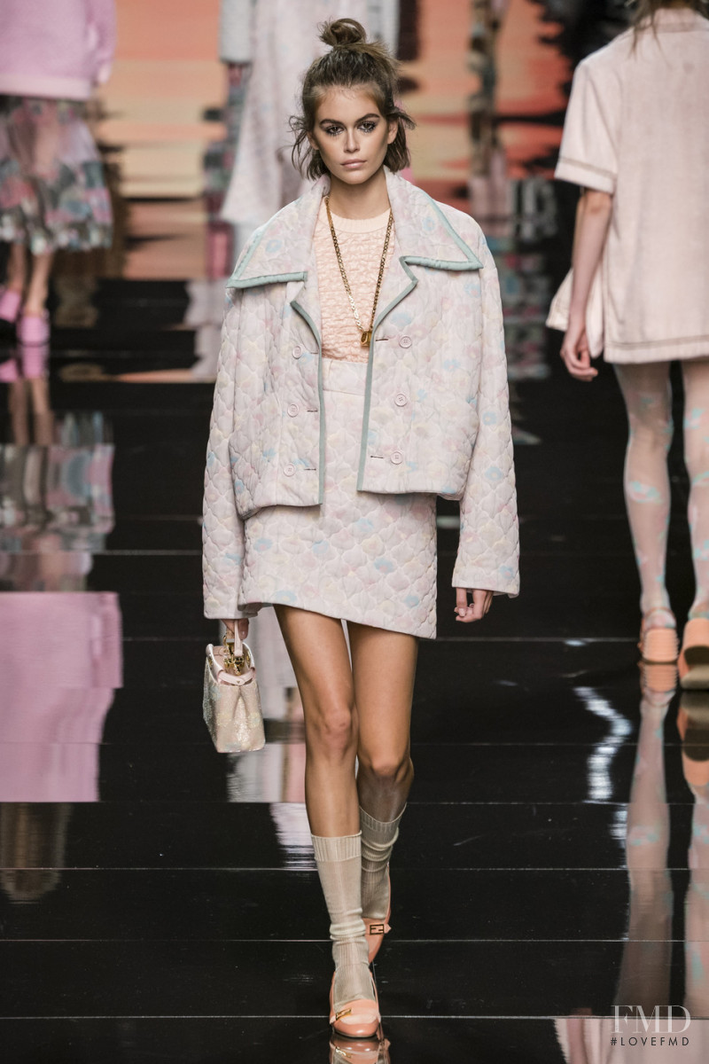 Kaia Gerber featured in  the Fendi fashion show for Spring/Summer 2020