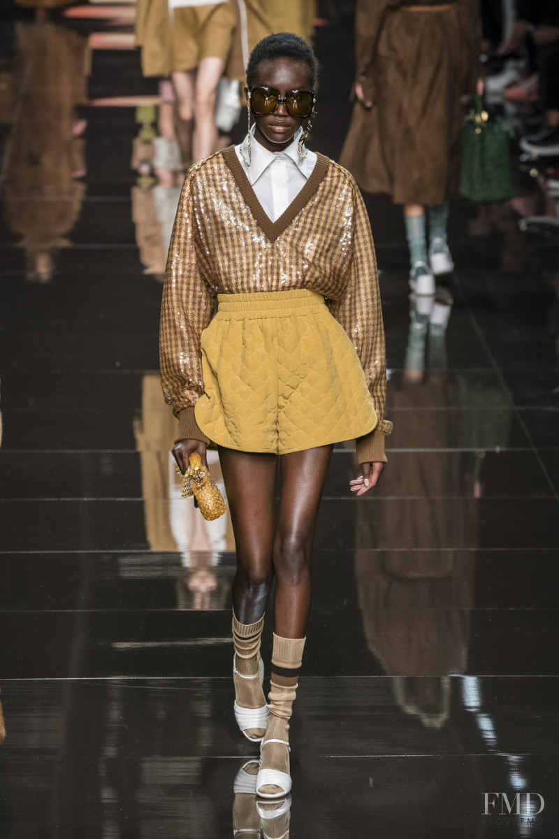 Achenrin Madit featured in  the Fendi fashion show for Spring/Summer 2020