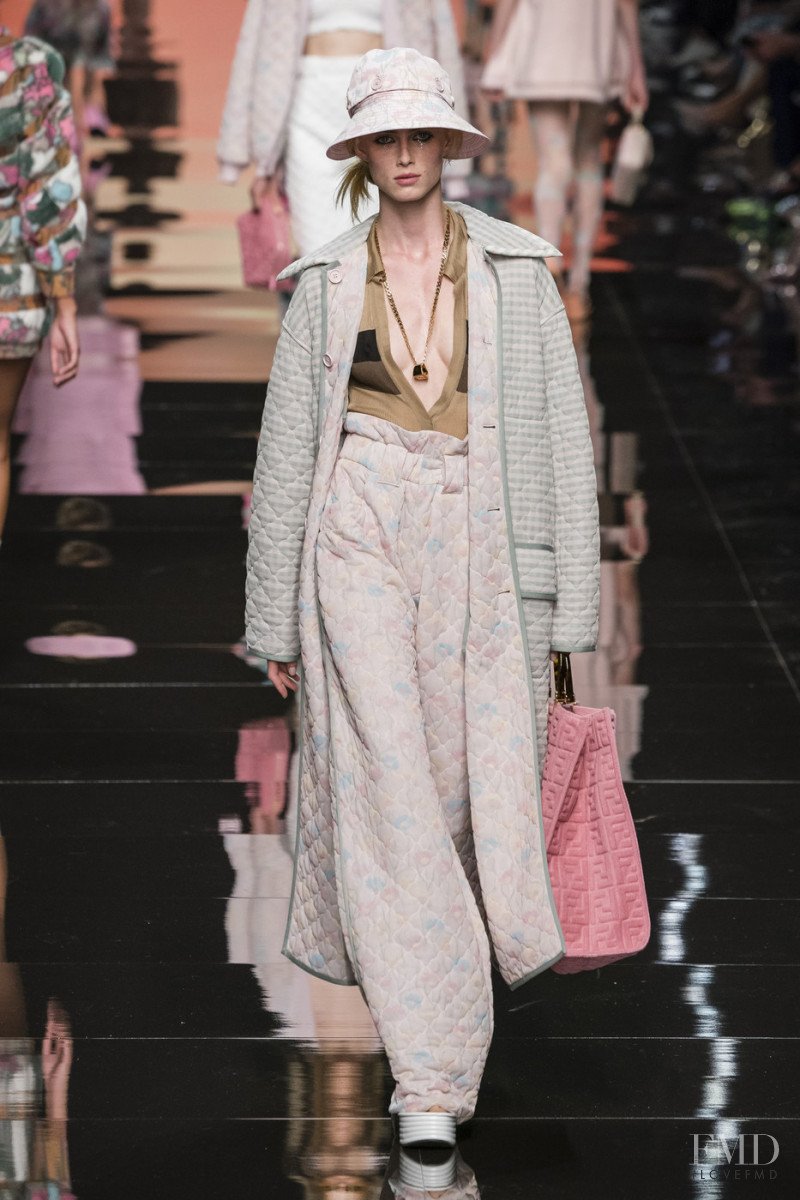 Rianne Van Rompaey featured in  the Fendi fashion show for Spring/Summer 2020