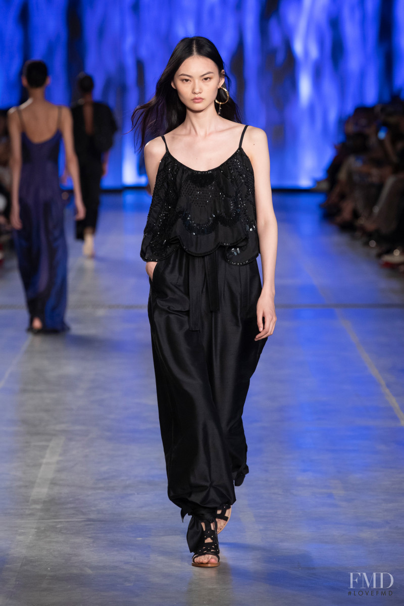 Cong He featured in  the Alberta Ferretti fashion show for Spring/Summer 2020
