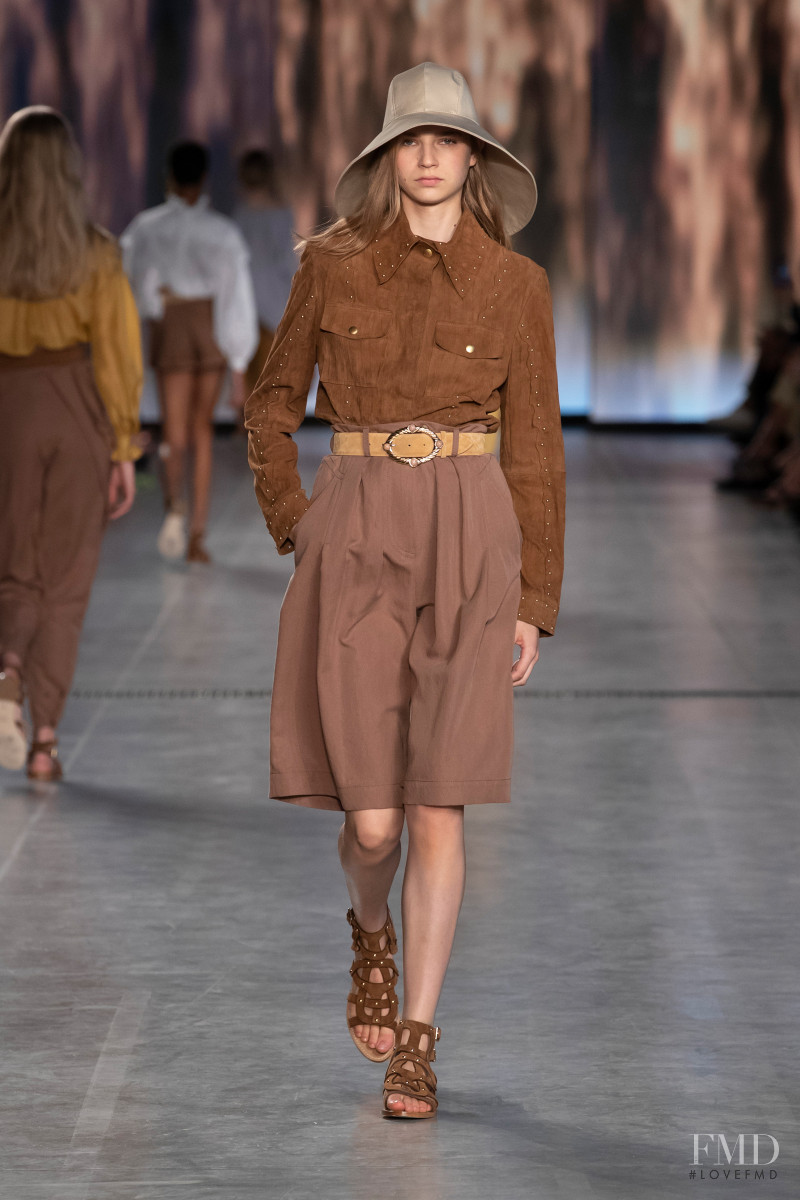Deirdre Firinne featured in  the Alberta Ferretti fashion show for Spring/Summer 2020