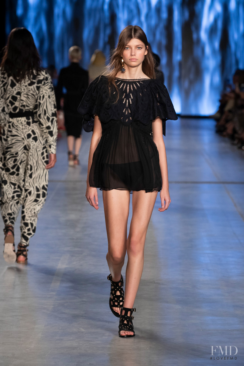 Mathilde Henning featured in  the Alberta Ferretti fashion show for Spring/Summer 2020