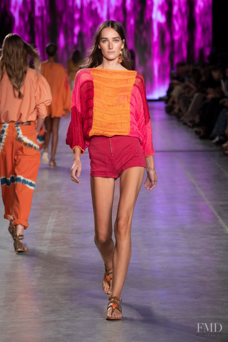 Joséphine Le Tutour featured in  the Alberta Ferretti fashion show for Spring/Summer 2020