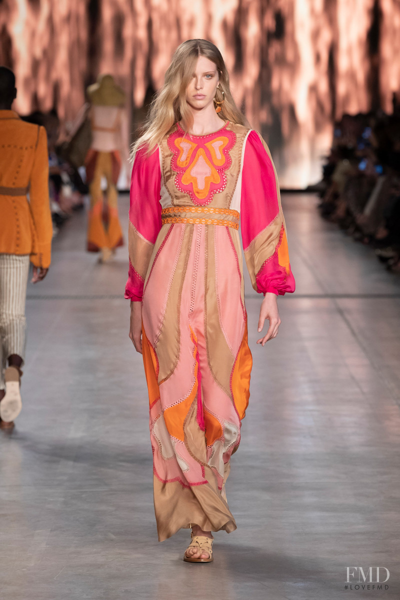 Abby Champion featured in  the Alberta Ferretti fashion show for Spring/Summer 2020