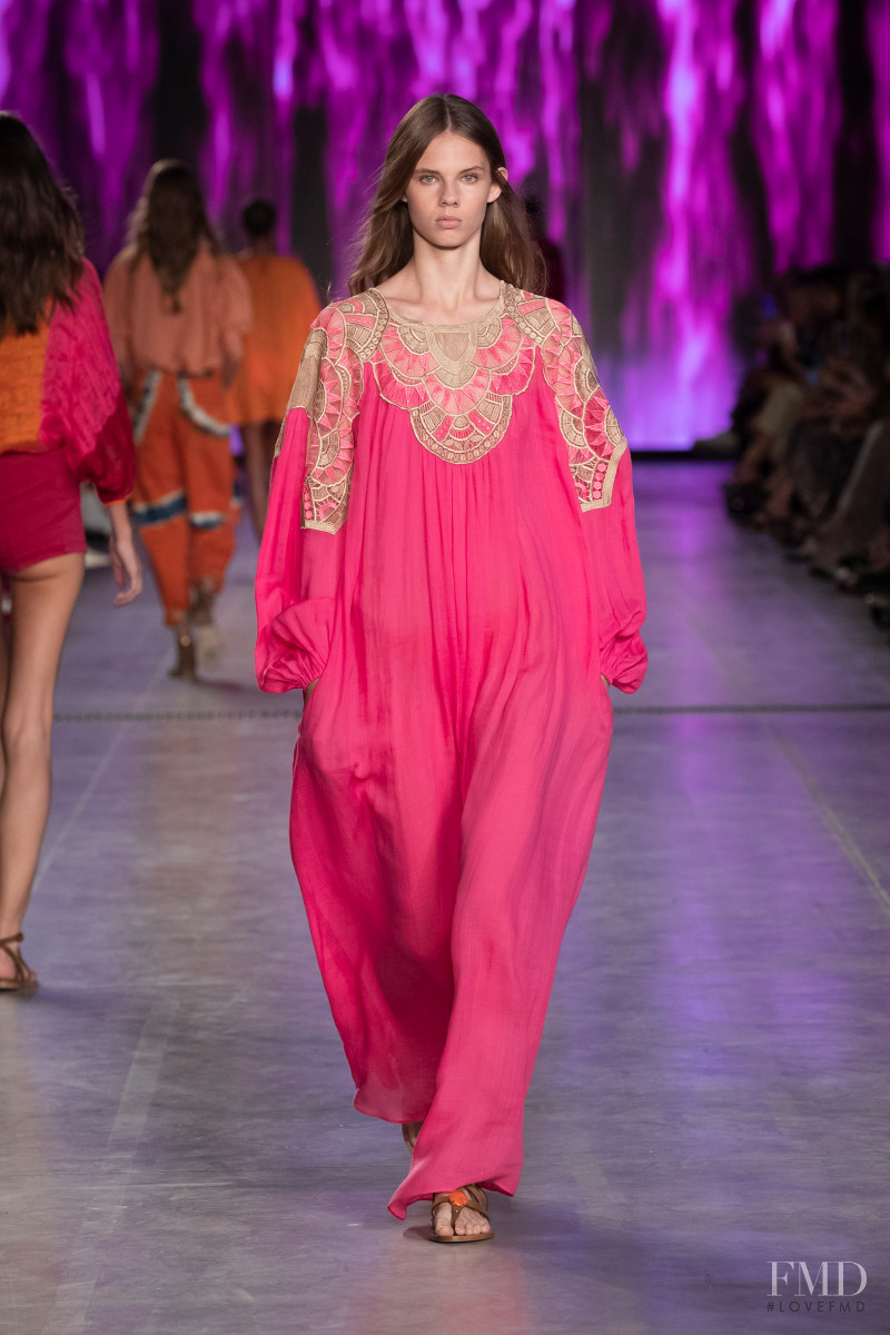 Julia Merkelbach featured in  the Alberta Ferretti fashion show for Spring/Summer 2020