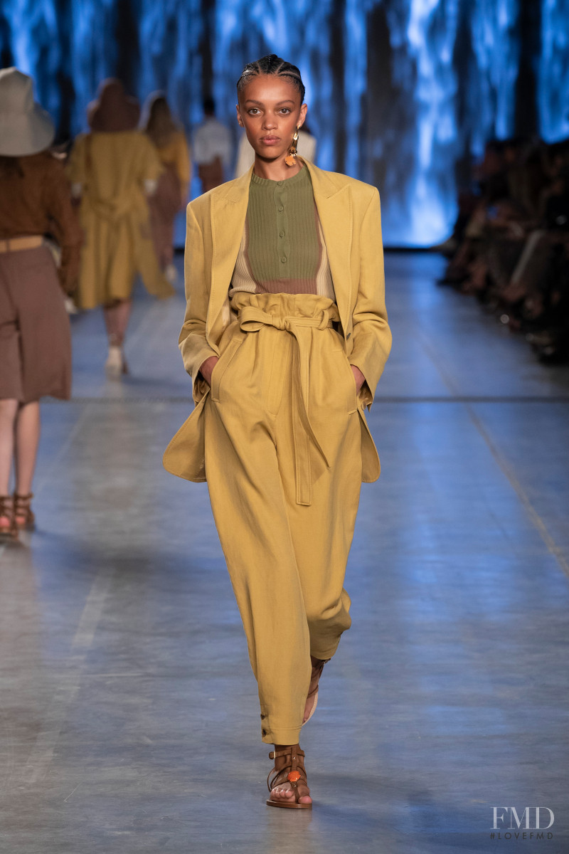 Kukua Williams featured in  the Alberta Ferretti fashion show for Spring/Summer 2020