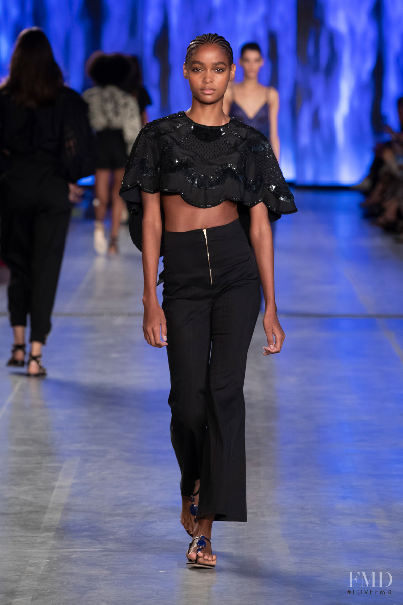 Blesnya Minher featured in  the Alberta Ferretti fashion show for Spring/Summer 2020