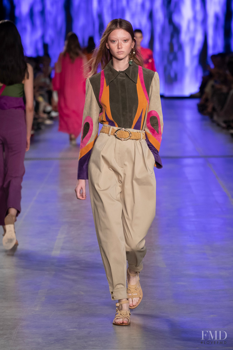 Sara Grace Wallerstedt featured in  the Alberta Ferretti fashion show for Spring/Summer 2020