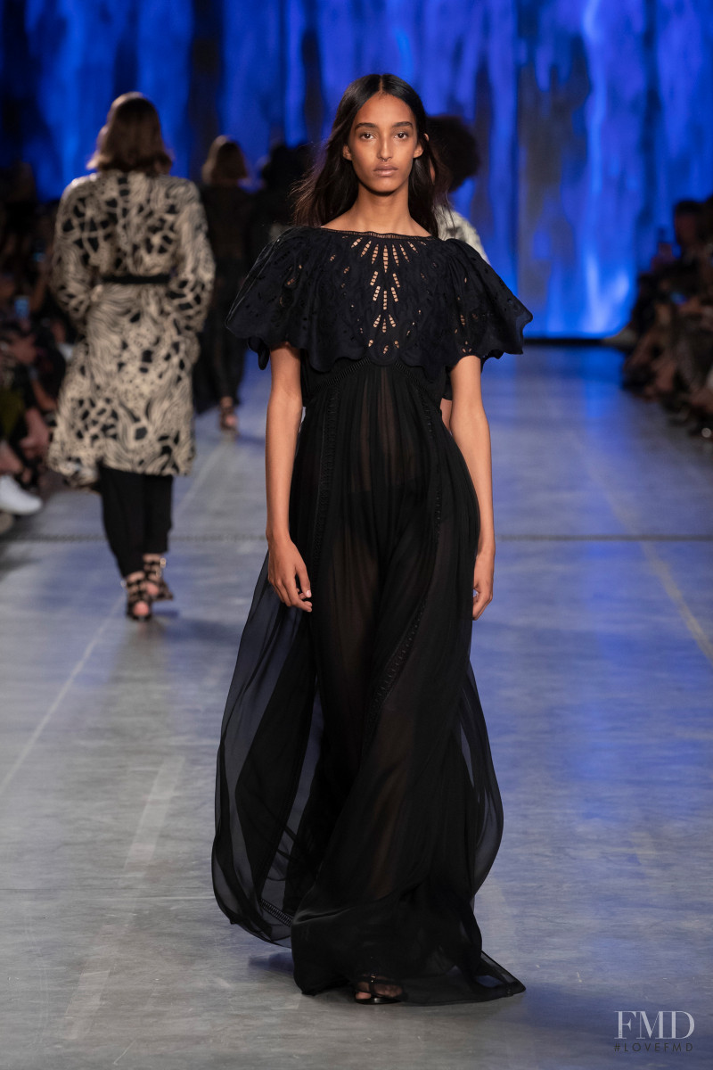 Mona Tougaard featured in  the Alberta Ferretti fashion show for Spring/Summer 2020
