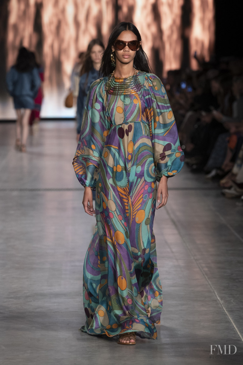 Jordan Daniels featured in  the Alberta Ferretti fashion show for Spring/Summer 2020