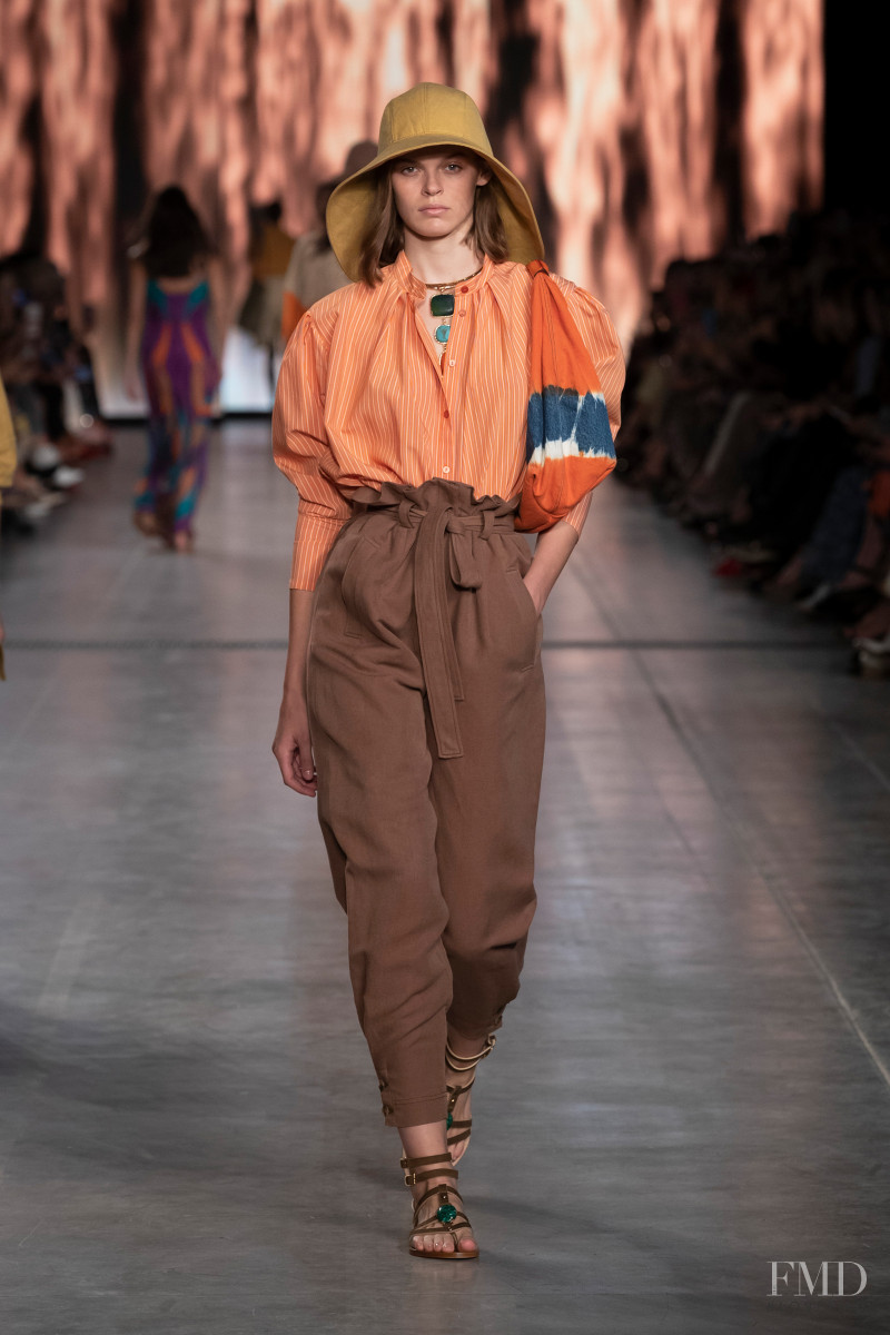 Cara Taylor featured in  the Alberta Ferretti fashion show for Spring/Summer 2020