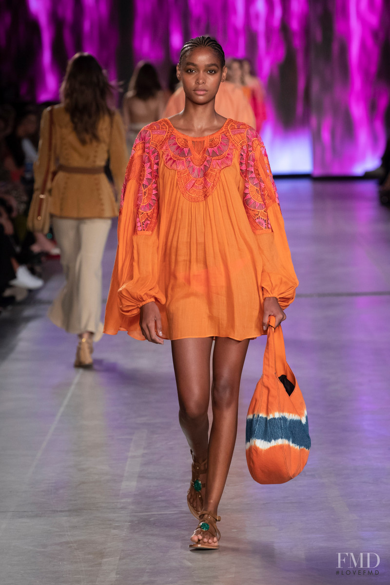Blesnya Minher featured in  the Alberta Ferretti fashion show for Spring/Summer 2020