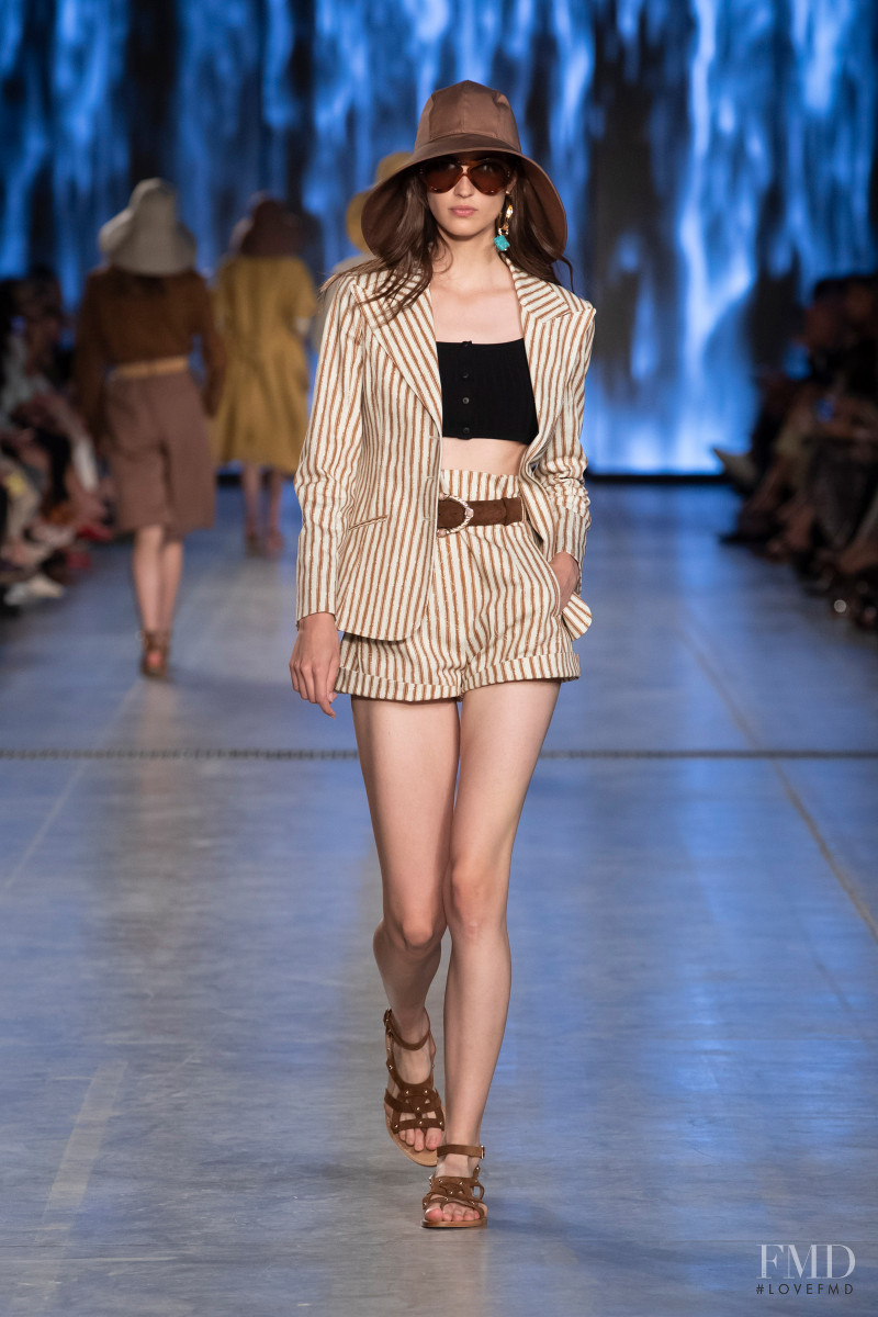 Camille Hurel featured in  the Alberta Ferretti fashion show for Spring/Summer 2020