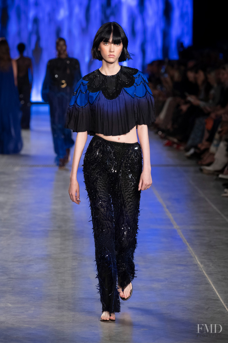 Sofia Steinberg featured in  the Alberta Ferretti fashion show for Spring/Summer 2020