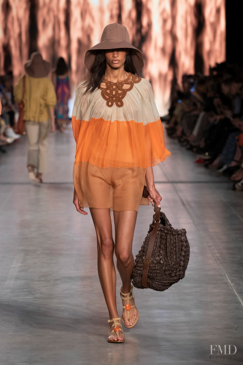 Sacha Quenby featured in  the Alberta Ferretti fashion show for Spring/Summer 2020