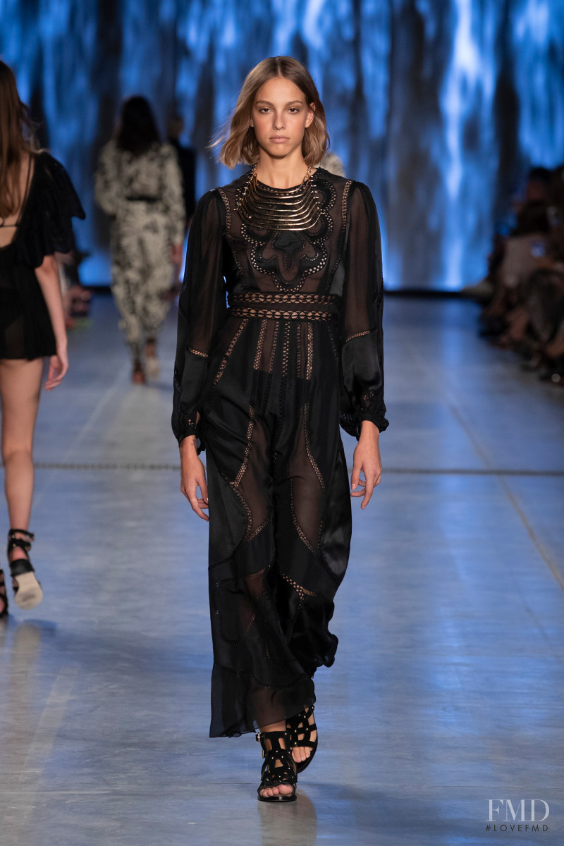 Giulia Theller featured in  the Alberta Ferretti fashion show for Spring/Summer 2020