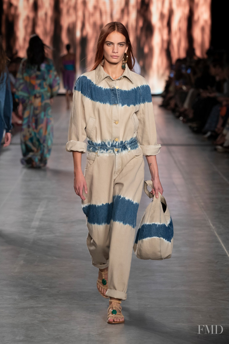 Nina Marker featured in  the Alberta Ferretti fashion show for Spring/Summer 2020