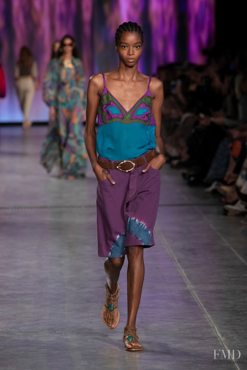 Kyla Ramsey featured in  the Alberta Ferretti fashion show for Spring/Summer 2020