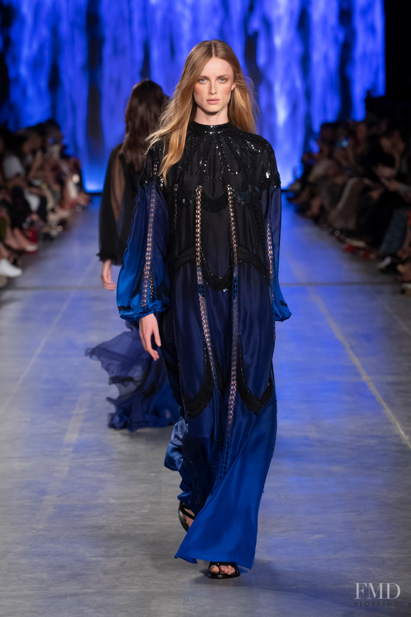 Rianne Van Rompaey featured in  the Alberta Ferretti fashion show for Spring/Summer 2020