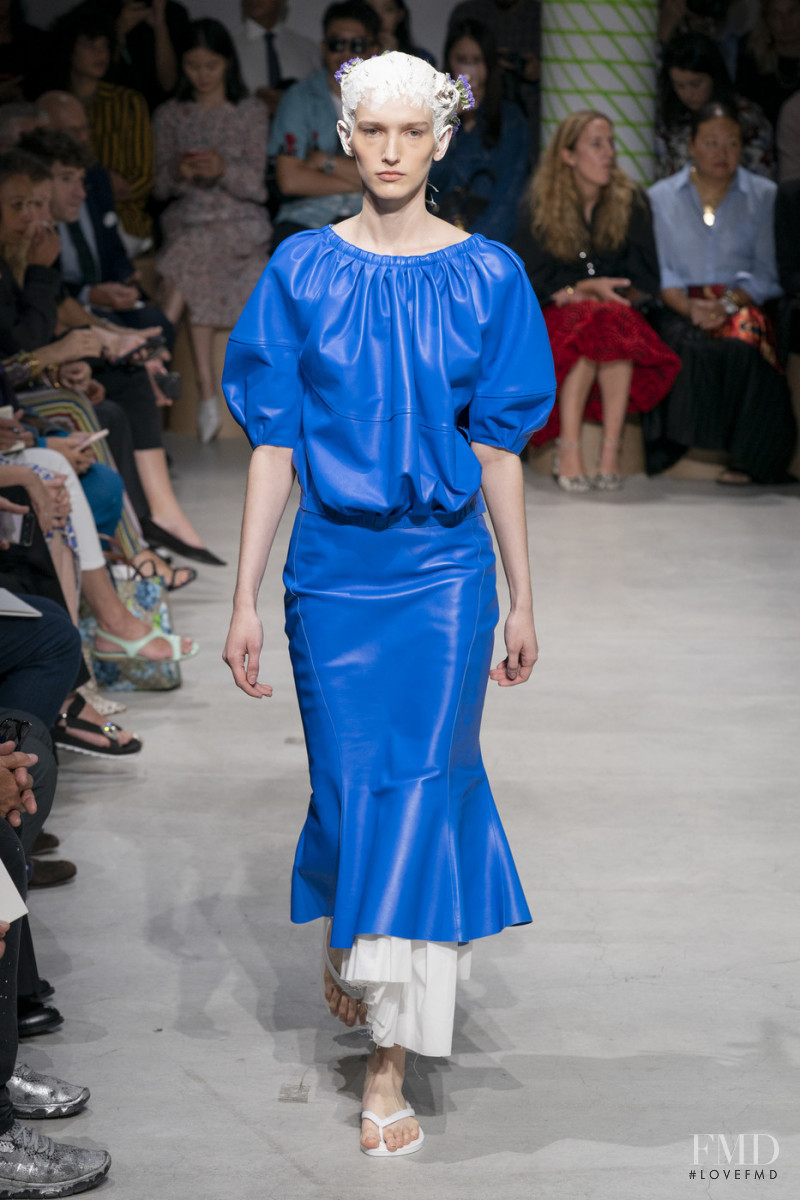 Mia Brammer featured in  the Marni fashion show for Spring/Summer 2020