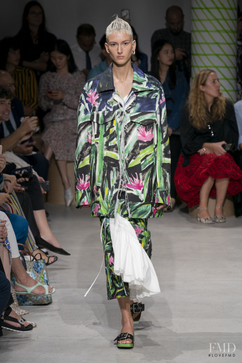 Chai Maximus featured in  the Marni fashion show for Spring/Summer 2020