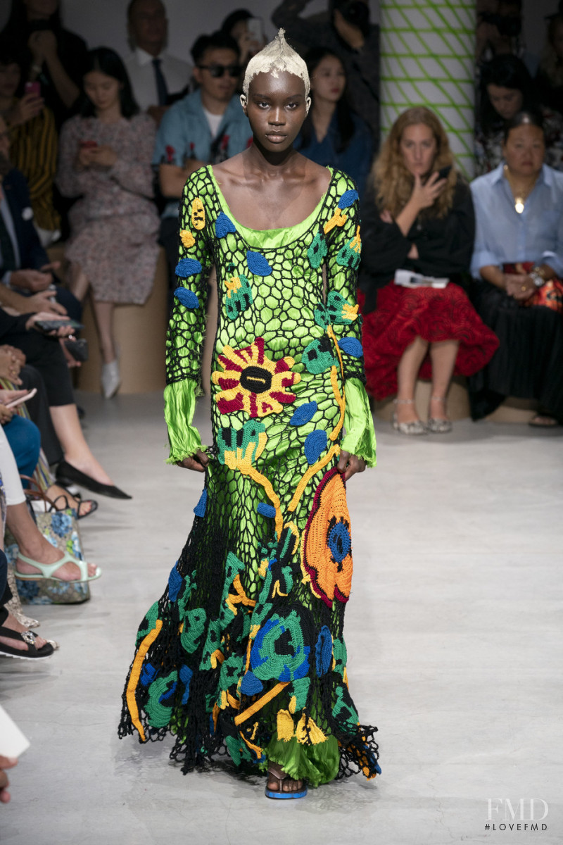 Achenrin Madit featured in  the Marni fashion show for Spring/Summer 2020