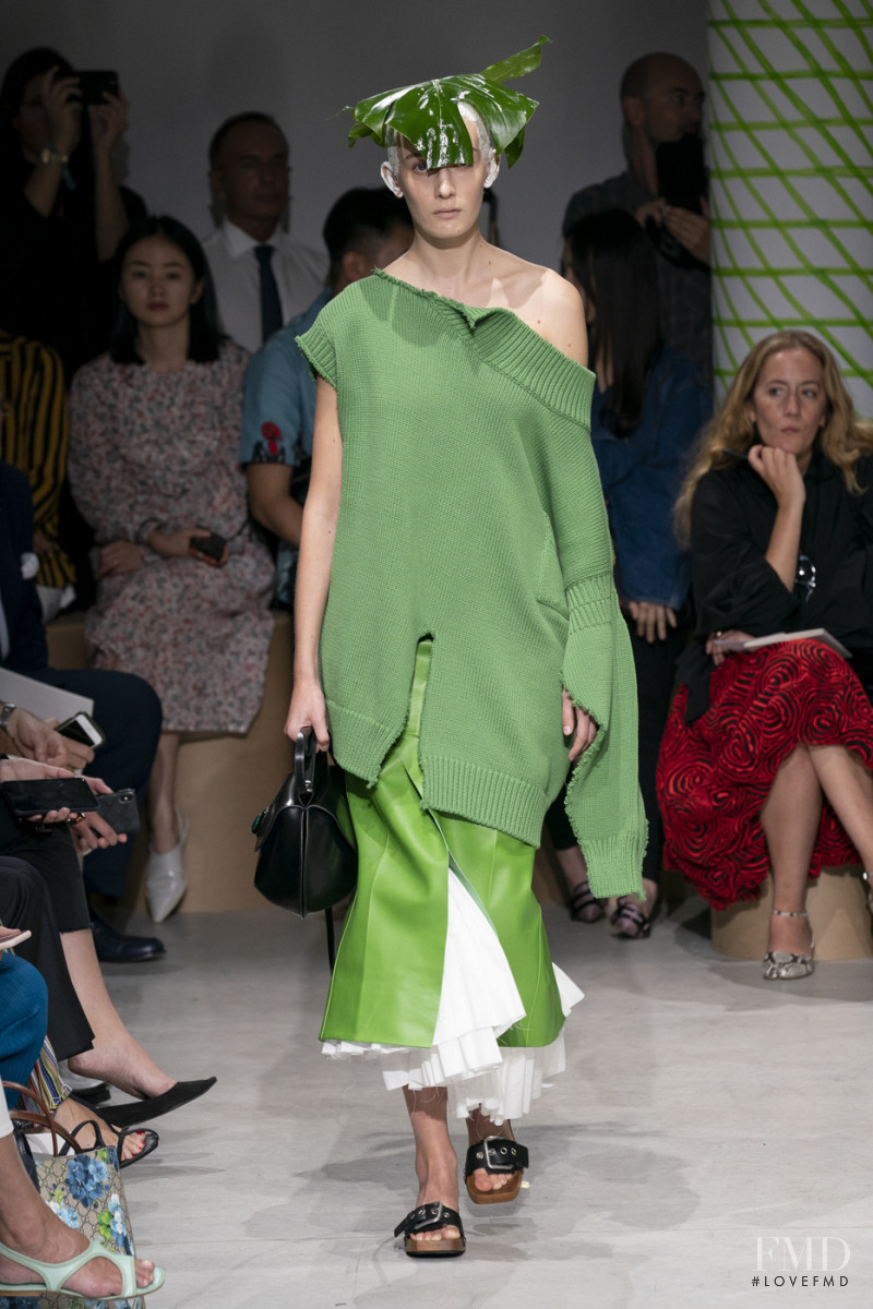 Fee Kienhuis featured in  the Marni fashion show for Spring/Summer 2020