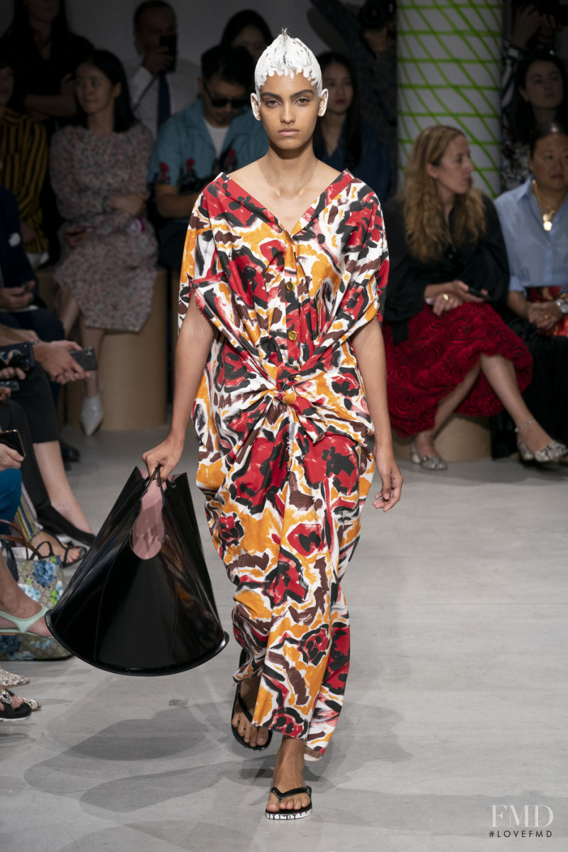 Mariana Barcelos featured in  the Marni fashion show for Spring/Summer 2020
