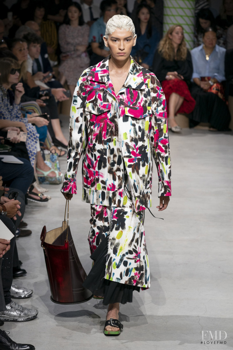 Celeste Romero featured in  the Marni fashion show for Spring/Summer 2020