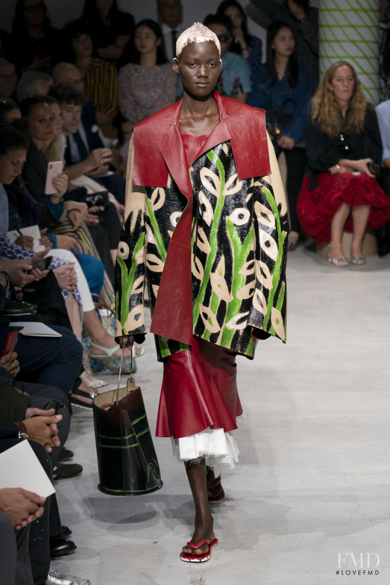 Caren Jepkemei featured in  the Marni fashion show for Spring/Summer 2020
