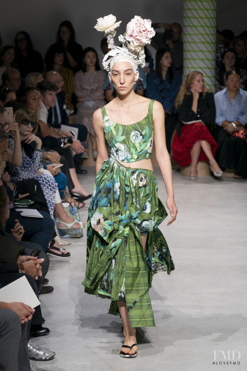 Andrea Carrazco featured in  the Marni fashion show for Spring/Summer 2020