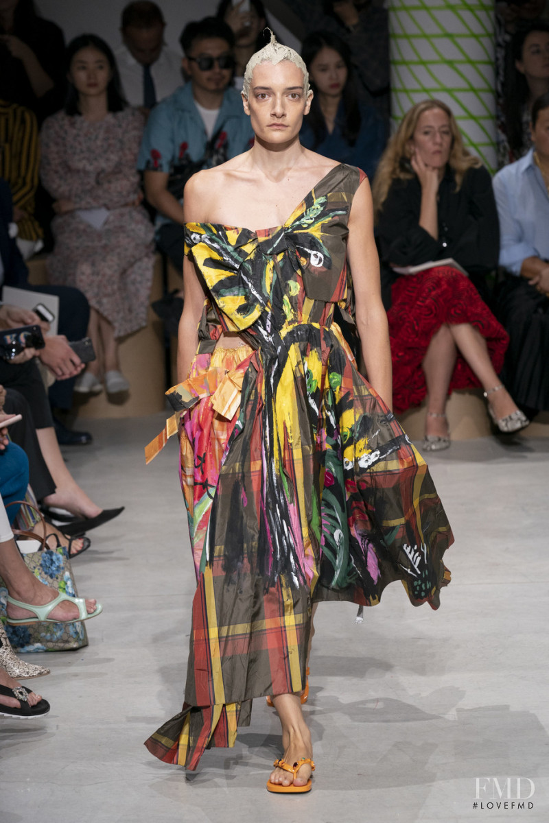Nina Granic featured in  the Marni fashion show for Spring/Summer 2020