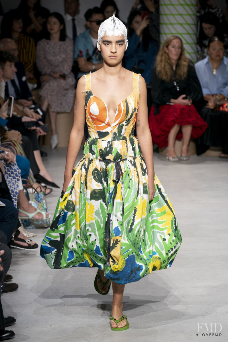 Maria Gonzalez Rojas featured in  the Marni fashion show for Spring/Summer 2020