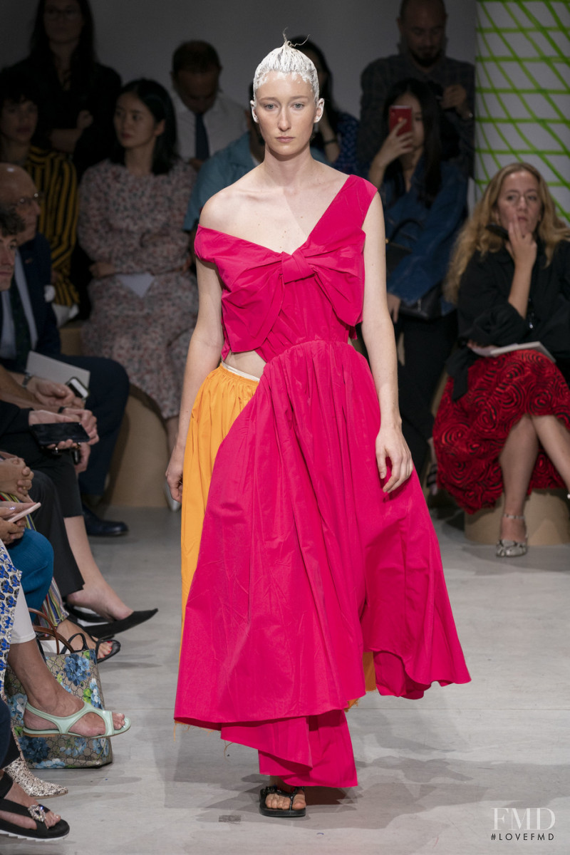 Anna Cordell featured in  the Marni fashion show for Spring/Summer 2020