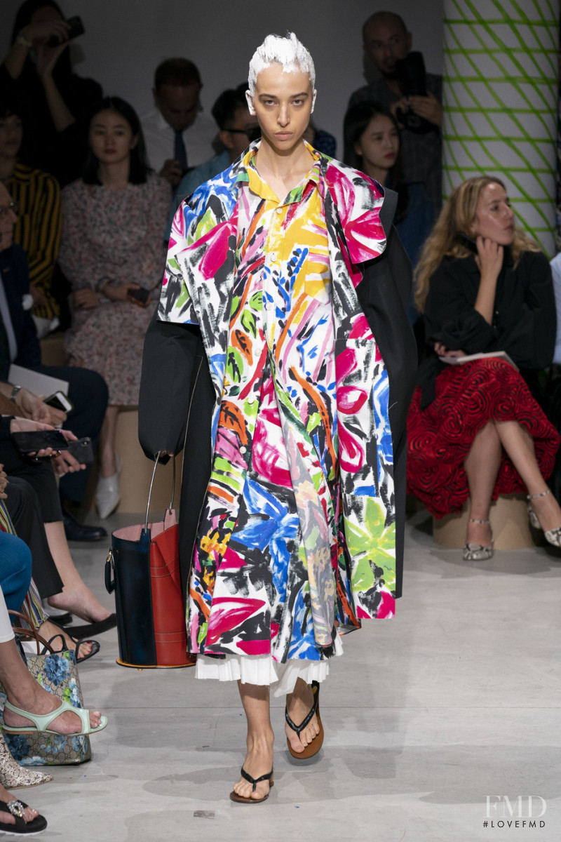 Patricia Reina featured in  the Marni fashion show for Spring/Summer 2020