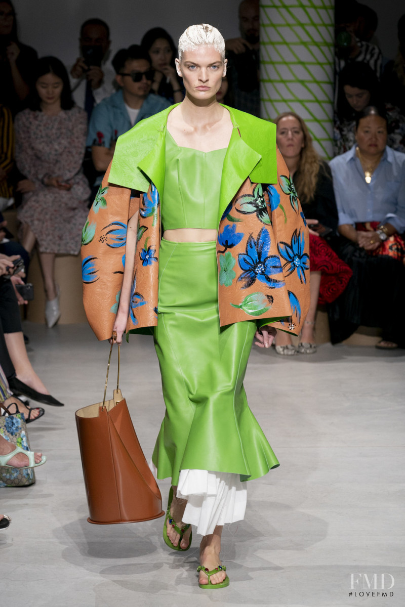 Juliane Grüner featured in  the Marni fashion show for Spring/Summer 2020